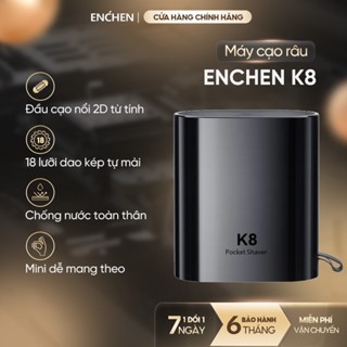 Máy cạo râu Enchen K8 đầu cạo 2D chống nước, 18 lưỡi dao tự mài, pin dùng đến 60 ngày - BH 6 tháng