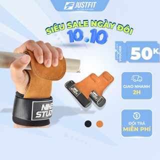 Găng tay tập gym chính hãng NINE STUDY hở mu bàn tay,chống chai tay,hỗ trợ tập gym deadlift lên xà
