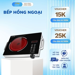 Bếp Hồng Ngoại Đơn Mặt Kính Chống Trầy, Công Suất Lớn, Nấu Ăn Nhanh Chóng