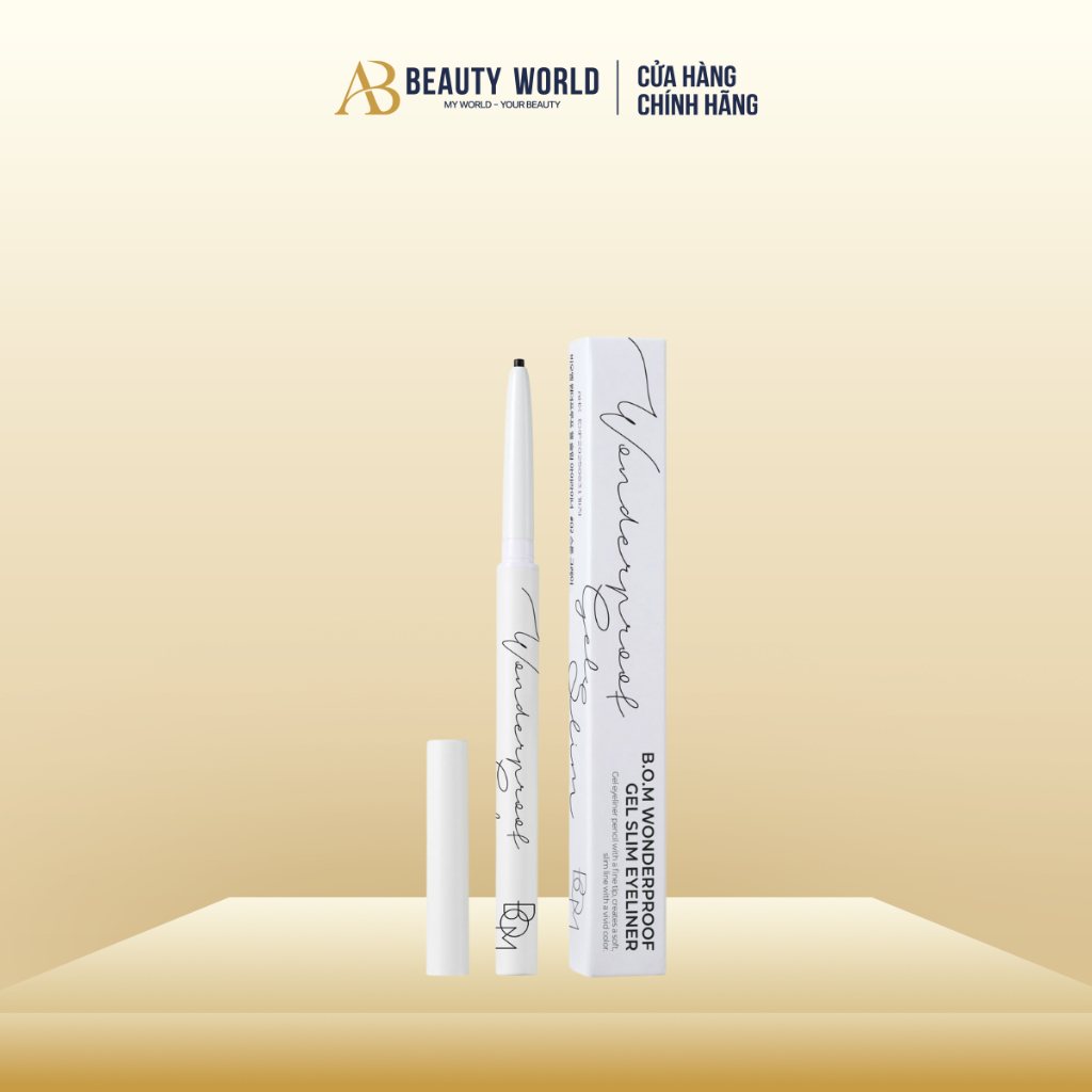 Chì Kẻ Mắt Siêu Mảnh BOM Wonderproof Gel Slim Eyeliner AB BEAUTY WORLD