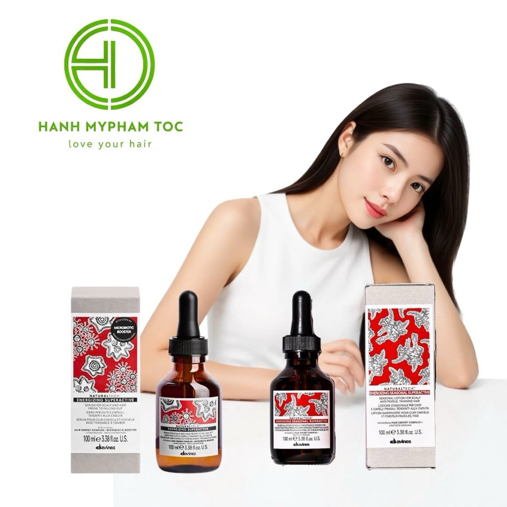 TINH CHẤT GIẢM RỤNG VÀ MỌC TÓC DAVINES SUPERACTIVE 100ML