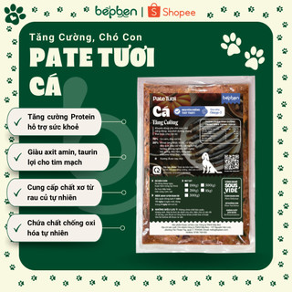 SHIP HỎA TỐC Pate Tươi Cá Tăng Cường Dinh Dưỡng Cho Chó Con Bếp Ben, Bổ Sung Protein, Rau Củ