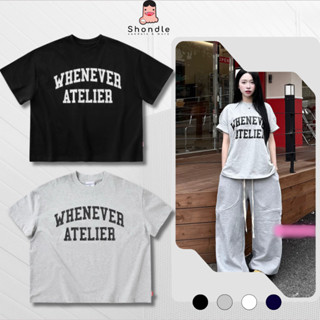  Áo Thun Nam Nữ Whenever Chữ Vòm Basic In Chữ Form Rộng Tay Lỡ Unisex Vải Cotton 2 Chiều Full Tag 