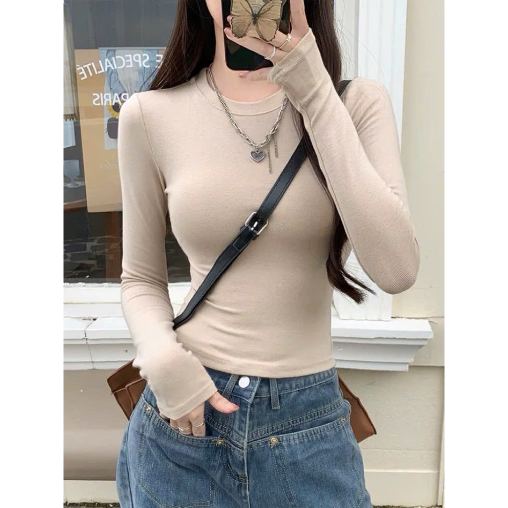 Áo Thun Dài Tay Siêu Co Giãn Mềm Mịn Chất Cotton Lông Mịn Dày Dặn Justdun A8 - ENTYTY | BigBuy360 - bigbuy360.vn