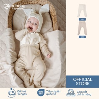  Quần Legging Dài Liền Tất Bubaby Chất Liệu Mềm Mịn Giữ Ấm Cho Bé Sơ Sinh BCT410004 