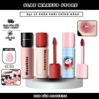  MOOEKISS Son Kem Mooekiss Loại Son sáng da Son bóng mỏng nhẹ dưỡng ẩm tint lì không khô môi 3g 