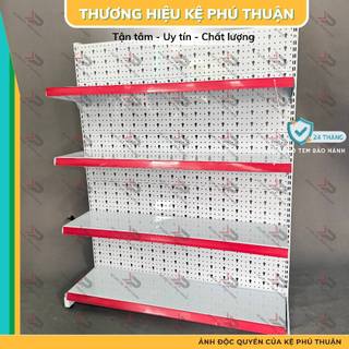   Tặng Nẹp Giá  Kệ Siêu Thị Tôn Lỗ Đơn   1 Mặt   Dài 120 Rộng 35 Cao 150 - Kệ Phú Thuận 