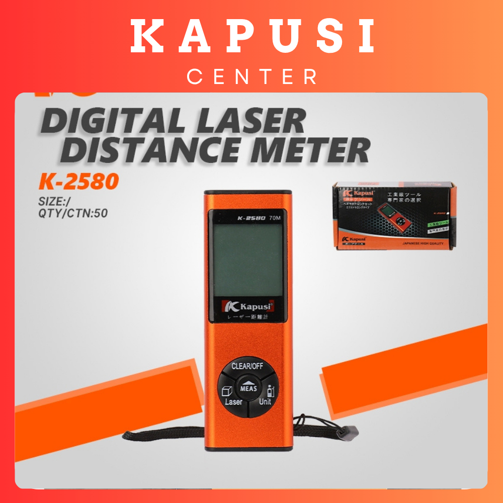 [NEW] MÁY ĐO KHOẢNG CÁCH LASER 70M KAPUSI K-2580 - THƯỚC ĐO GÓC 2 TIA, ĐO XA 70M - HÀNG CHÍNH HÃNG