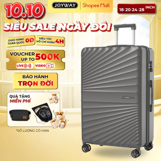 Vali kéo nhựa ABS chính hãng JOYWAY size 18/20/24/28 bánh xe chống sốc luggage hành ly du lịch tốt