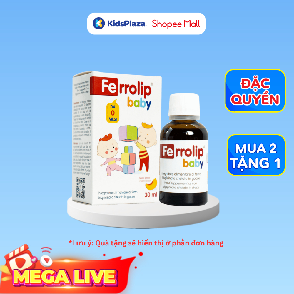 [M2] - Sắt Ferrolip Baby 30ml chính hãng cho bé