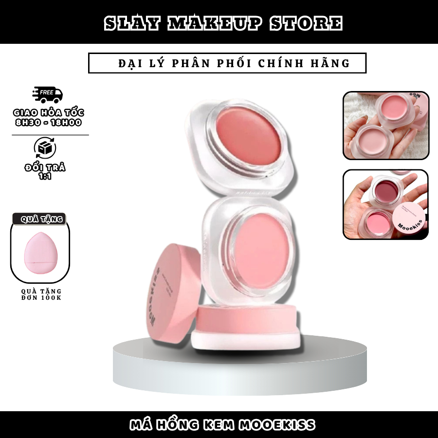 [MOOEKISS] Má Hồng Kem Mooekiss Má Hồng Đơn Sắc Dạng Kem Romantic Diverse Colors Blush 5g SLAYMAKEUP