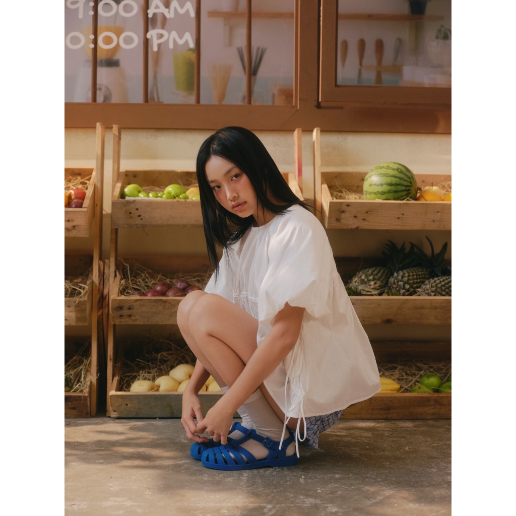 Áo OLV kiểu nữ suông tay bồng Babydoll Puff Sleeve Shirt nhiều màu dễ thương trẻ trung | BigBuy360 - bigbuy360.vn