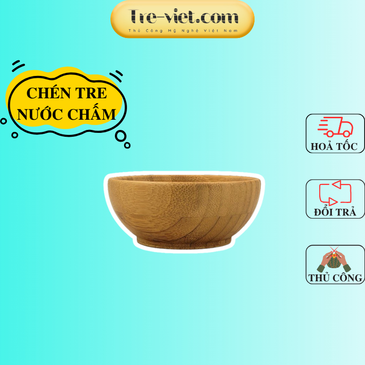 Bát tre đựng nước chấm - Chén nước chấm bằng tre/ Chén ăn cơm