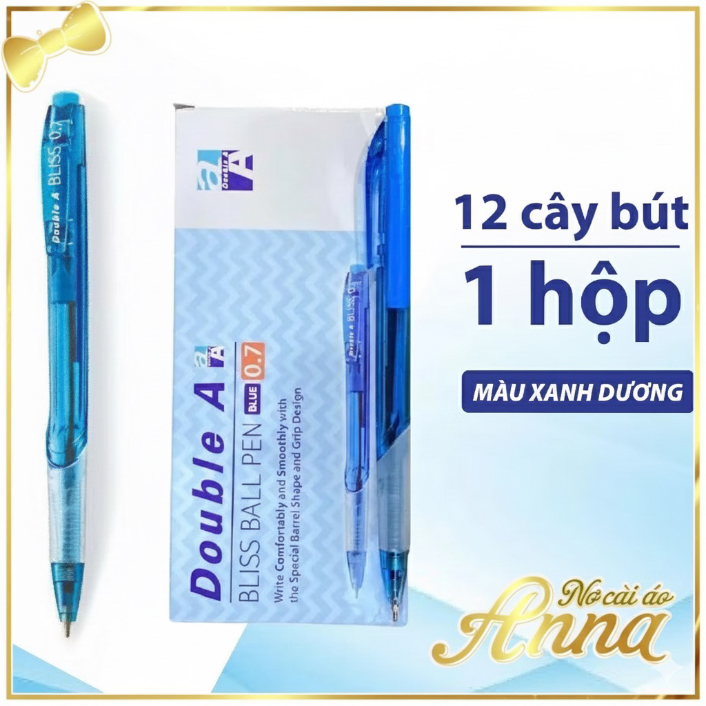 [ Mới] Hộp 12 Cây bút bi BLISS BALL DOUBLE A ngòi 0.7MM