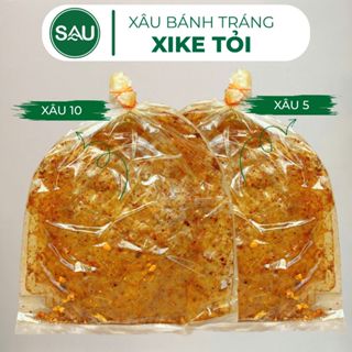  Xâu Bánh Tráng Muối Sặc Tỏi Phi Cay Cay Siêu Dính - Mở Ra Ăn Ngay | SÂU BÁNH TRÁNG 
