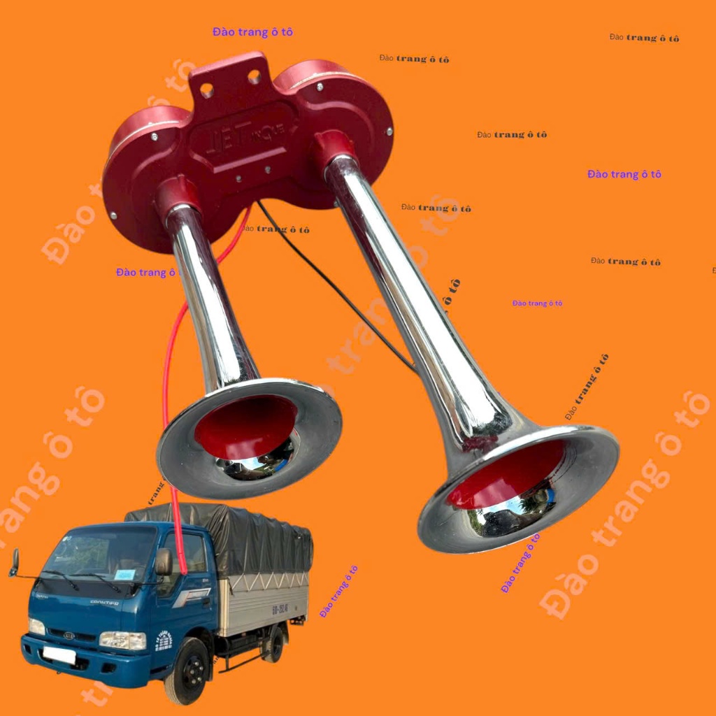 Còi 2 loa cho xe ô tô còi điện 2 loa 12v 24v cho xe ô tô còi điện âm thanh ấm còi điện xe tải