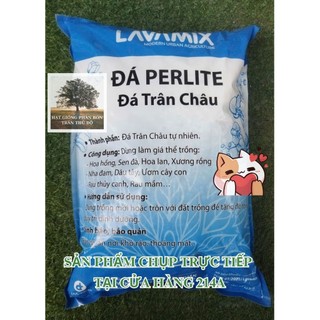 ĐÁ TRÂN CHÂU PERLITE TÚI 5DM3 - ĐÁ PERLITE LAVAMIX ( 3-6MM )