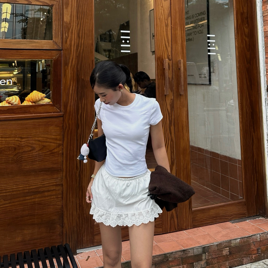 LACE SKIRT - Chân váy ren dáng ngắn tiểu thư (đọc kĩ kích thước trong phần mô tả) | BigBuy360 - bigbuy360.vn
