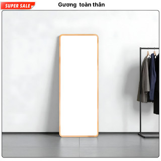  Gương Soi Toàn Thân Khung Viền Gỗ - Nhiều Kích Thước Sang Trọng Bo Góc Hiện Đại 