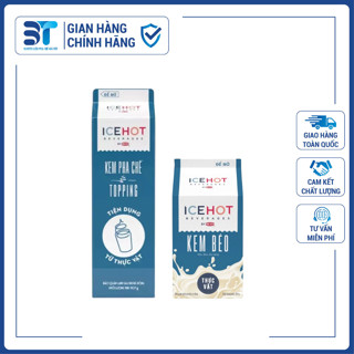 Kem Béo ICEHOT - Kem Pha Chế Topping (KEM BÉO TIỆN DỤNG - ĐA NĂNG)