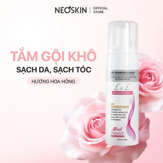 Tắm gội khô hương hoa hồng L&L 2 trong 1 không cần nước làm sạch phồng chân tóc NEOSKIN 160ml chai xịt