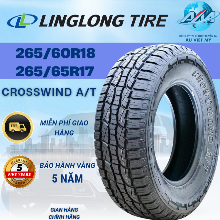 Lốp Xe Ô Tô Linglong 265/60R18, 265/65R17 CROSSWIND A/T - Nhập khẩu Thái Lan - Dành cho SUV/bán tải 