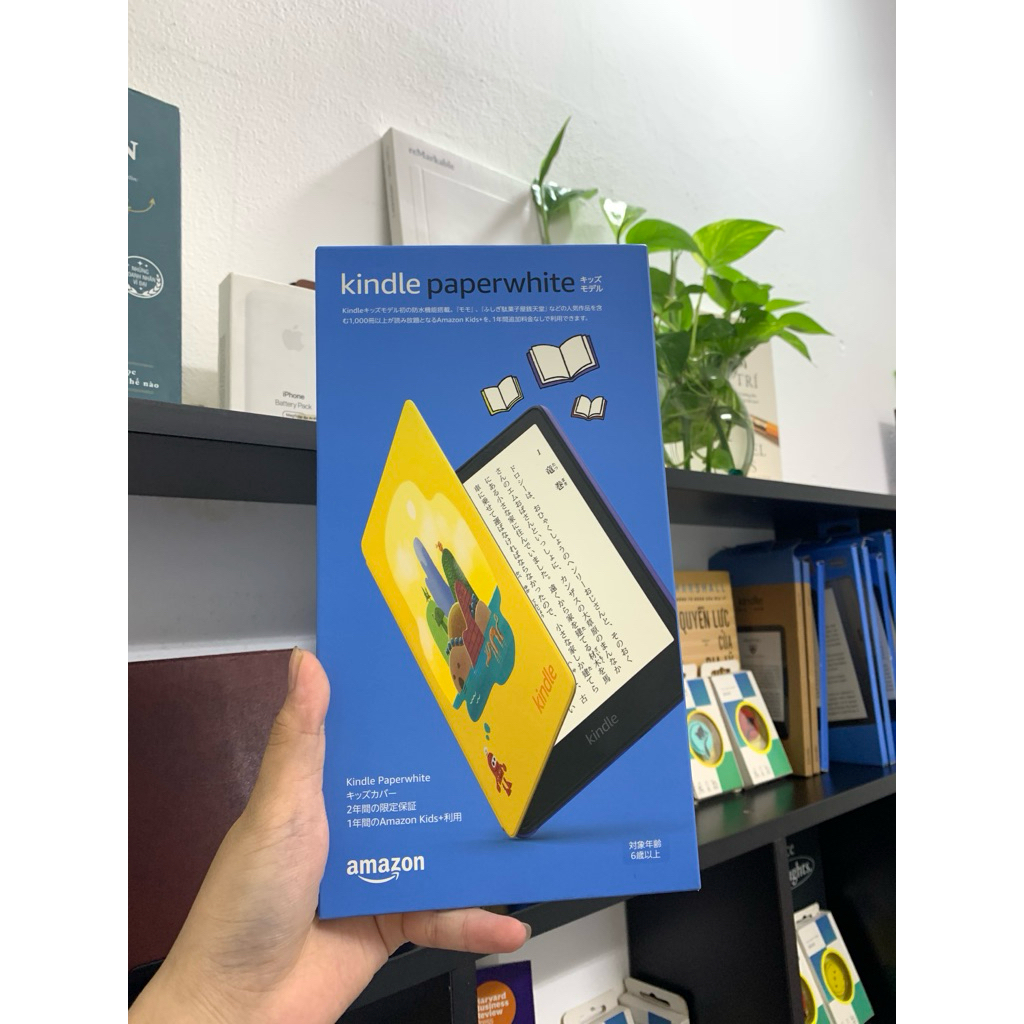 Máy đọc sách Kindle paperwhite 5 và 6 Kids (2021 / 2024) / Kèm bao da chính hãng