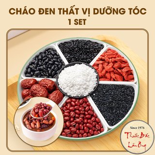 Cháo đen thất vị dưỡng tóc, cháo ngũ cốc 7 vị, giảm rụng tóc, đen tóc, dưỡng nhan - Lãn Ông