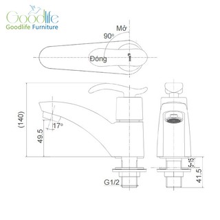 Vòi Chậu Rửa Lavabo Lạnh Inax LFV-11A