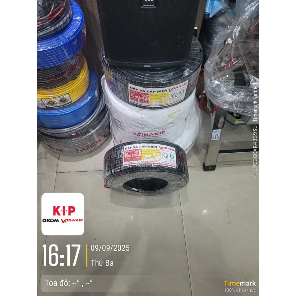 Dây cáp điện Vinakip Vcmt 2x2.5
