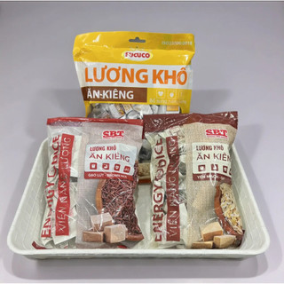  500gram Lương Khô Mini Mix Ăn Kiêng 3 Vị  Gạo Lức Yến Mạch,Tổng Hợp Hạt  Túi Zip 500gram See Food 