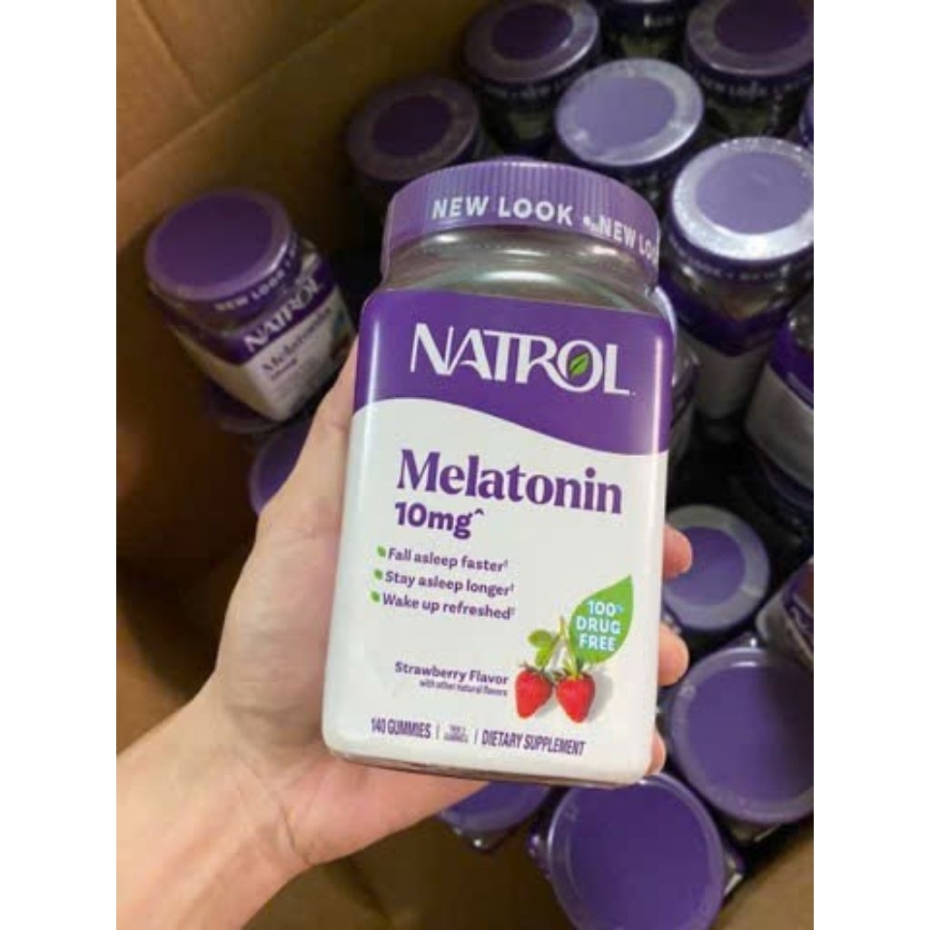 Kẹo dẻo NATROL GUMMIES MELATONIN 10MG MỸ