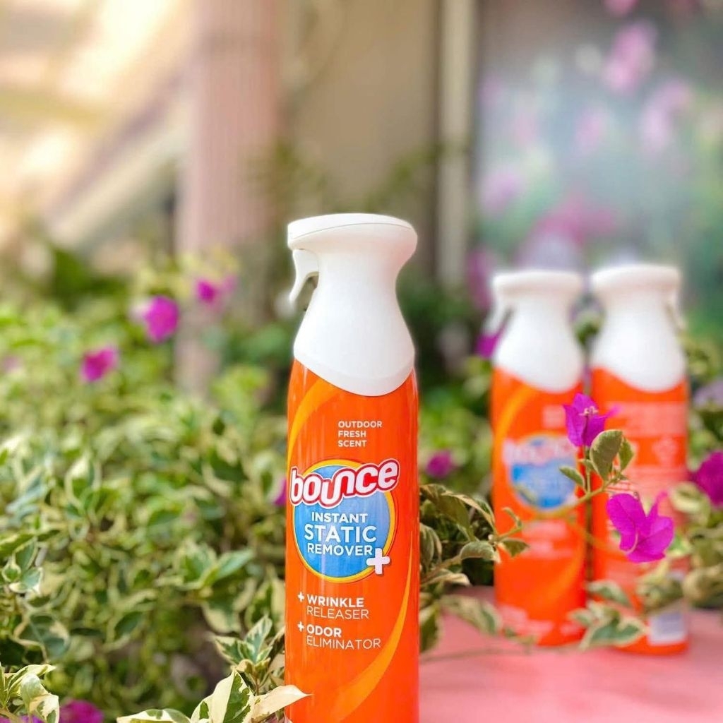 XỊT THƠM, KHỬ MÙI, LÀM THẲNG CHỐNG NHĂN QUẦN ÁO BOUNCE MỸ RAPID TOUCH UP 3 IN 1, INSTANT STATIC REMO