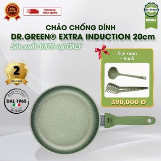 Risoli Italy Dr.Green Extra-Induction – Chảo nhôm đúc đáy từ cạn – 20/24/28 cm