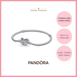  YEAR END - 40% Vòng Tay Pandora Bạc Chính Hãng Khóa Bướm Đính Đá 590782C01 