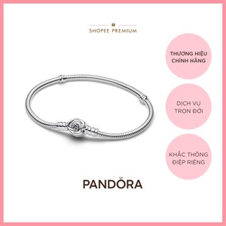   YEAR END - 40% Vòng Tay Bạc Pandora Moments Khóa Hoa Hồng 593211C00 