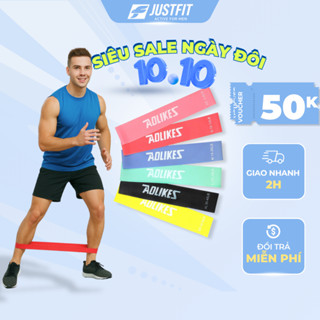 Dây kháng lực miniband AOLIKES tập chân bóng đá, tập gym mông chân đùi giảm mỡ cardio