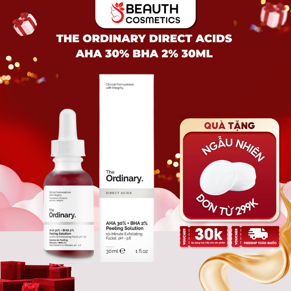 Tinh Chất The Ordinary Peel da AHA 30% + BHA 2% Peeling Solution Serum 30ml