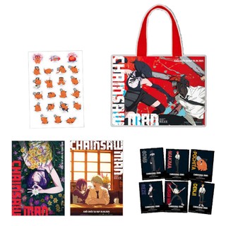 Combo quà tặng Chainsaw Man Movie: Reze - Túi tote, Poster, sticker Chainsaw Man phim
