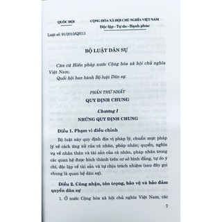 Sách Bộ Luật Dân Sự (Hiện Hành)