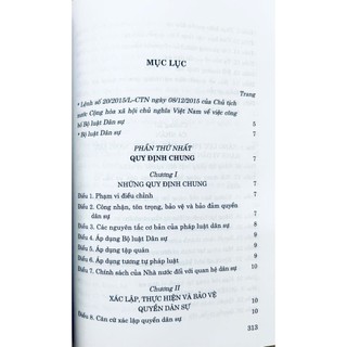 Sách Bộ Luật Dân Sự (Hiện Hành)