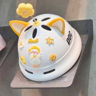 [Hỏa Tốc] Mũ POC Đạt Chuẩn Quốc Tế Siêu Nhẹ Trẻ Em PK02 Trắng Bóng + Phụ Kiện