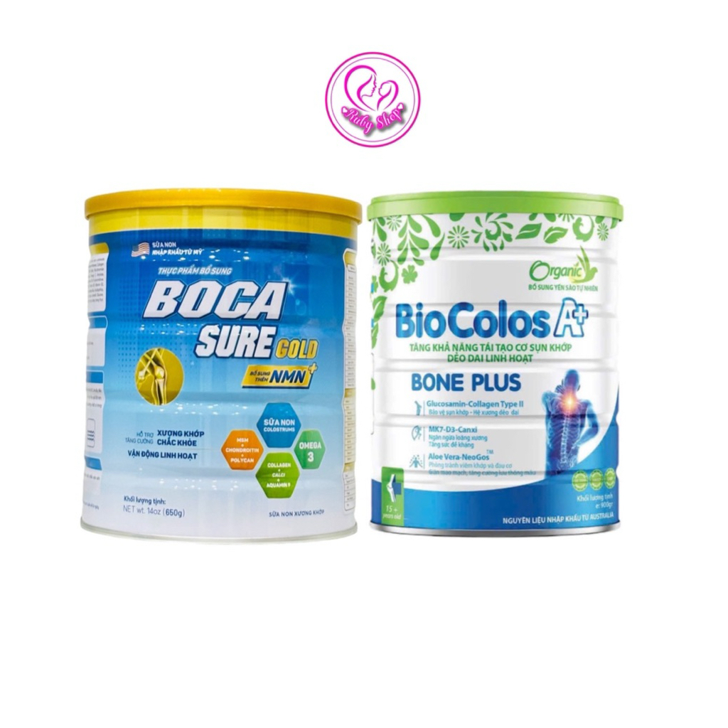 Sữa non xương khớp Boca Sure Gold lon lớn 650g - Hỗ trợ xương khớp chắc khỏe bổ sung dinh dưỡng