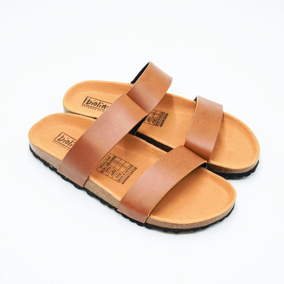 Dép Birken Đế Trấu BIOLINE Official Unisex nam nữ hai quai ngang - PU18