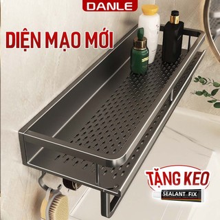  Kệ nhà tắm DANLE dán tường đựng đồ đa năng decor phòng  tắm đựng mỹ phẩm chất liệu nhôm hàng không cao cấp,chống gỉ 