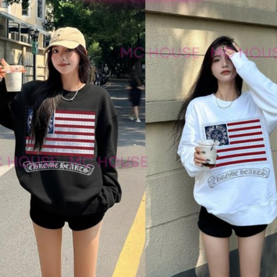 Áo Sweater Chom Cờ Mỹ Siêu Đẹp Chất Liệu nỉ cotton Kiểu Dáng Unisex ut