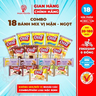 18 Bánh mì tươi Otto Phạm Nguyên Box NGON - RẺ mix vị giá sỉ | Tốt cho sức khoẻ | Ăn sáng dinh dưỡng | Đồ ăn vặt