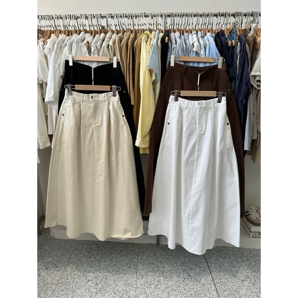 [PORO Clothing ] 8805 chân váy 2 da