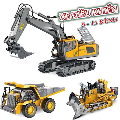 Đồ Chơi Xe Công Trình Điều Khiên Từ Xa Bằng Hợp Kim