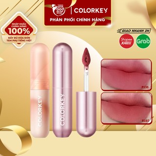  Son kem bùn mềm mịn như nhung Colorkey Mousse Lip Mud Matte 2g 